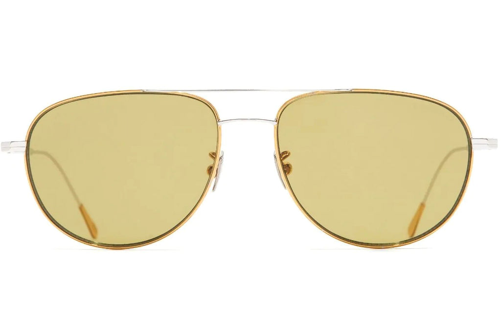 Cutler & Gross - 0002 Sunglasses Yellow Gold 24K + Rhodium 18K