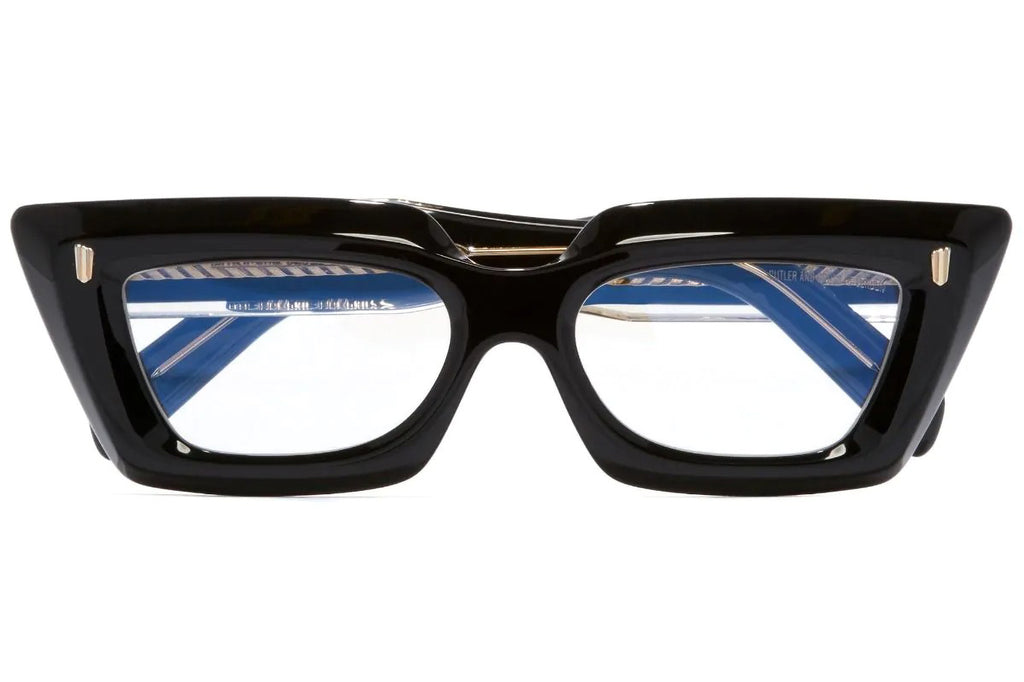 Cutler & Gross - 1408 Eyeglasses Black on Crystal