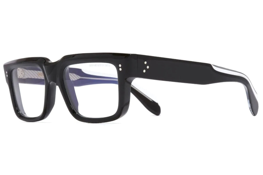 Cutler & Gross - 1403 Eyeglasses Black on Crystal