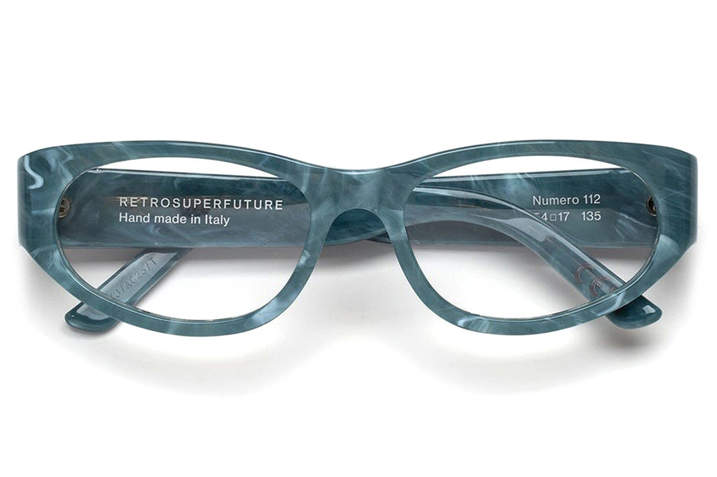 Retro Super Future® - Numero 112 Eyeglasses Marble Turquoise