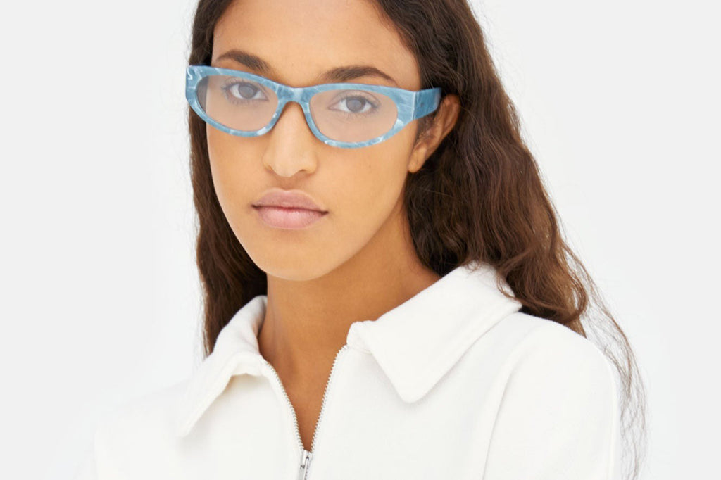 Retro Super Future® - Numero 112 Eyeglasses Marble Turquoise