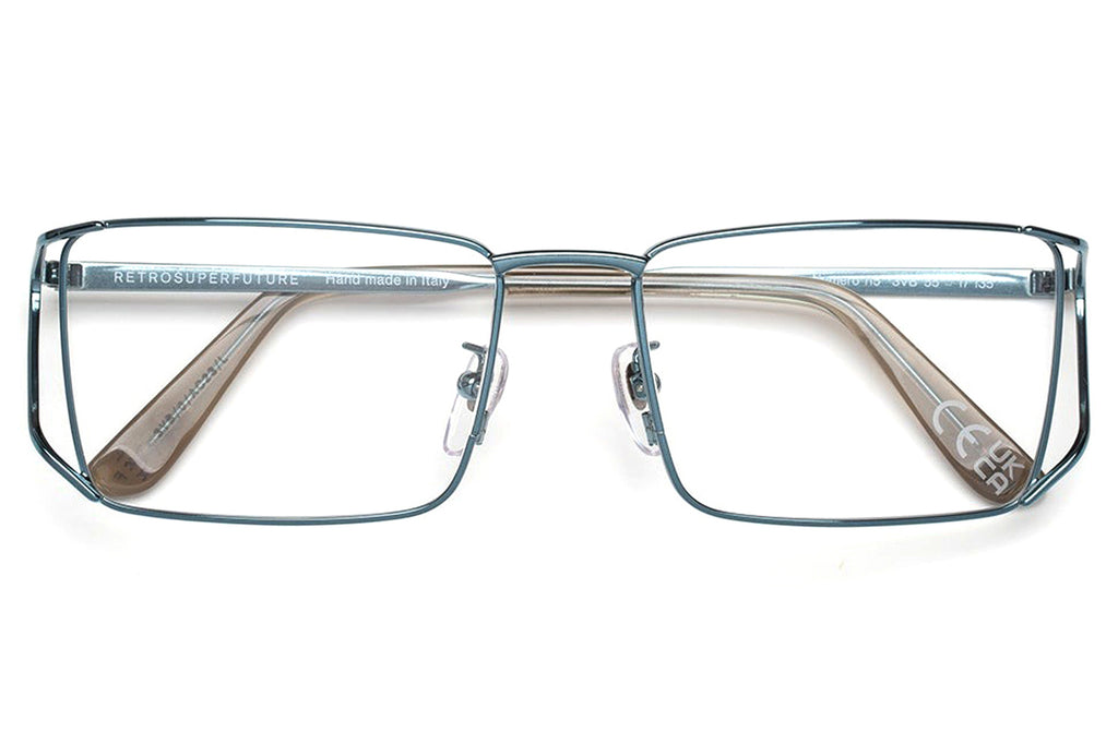 Retro Super Future® - Numero 115 Eyeglasses Chromed Teal