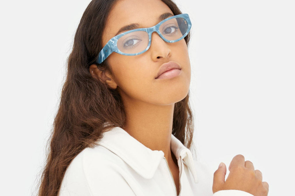 Retro Super Future® - Numero 112 Eyeglasses Marble Turquoise