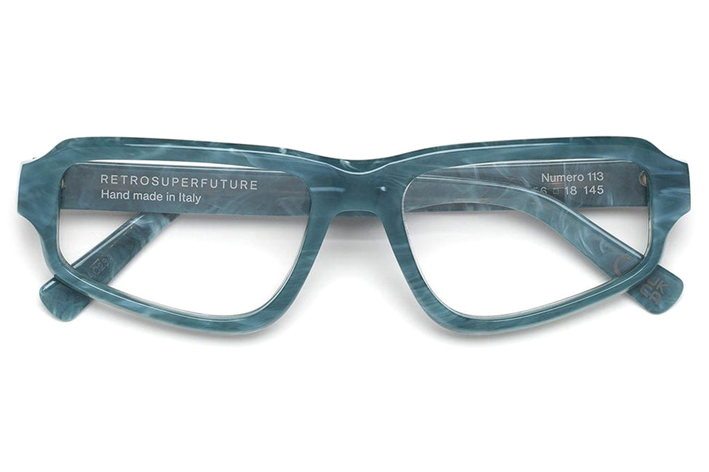 Retro Super Future® - Numero 113 Eyeglasses Marble Turquoise