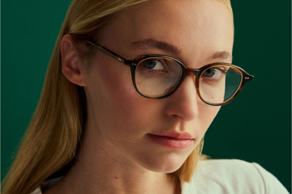 Garrett Leight - Franklin Eyeglasses Spotted Brown Shell