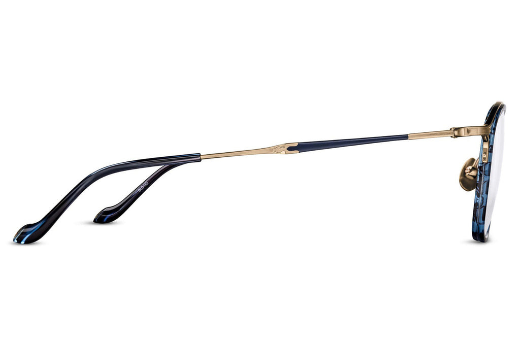 Matsuda - M3118 Eyeglasses Blue Demi - Brushed Gold