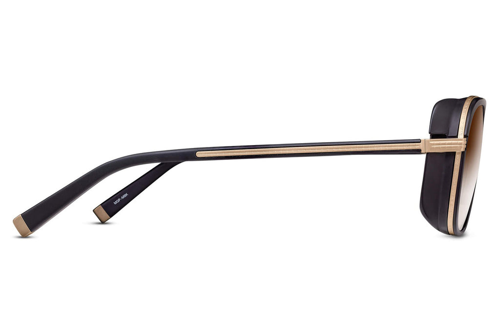 Matsuda - M3023-V2 Sunglasses Matte Gold - Matte Black