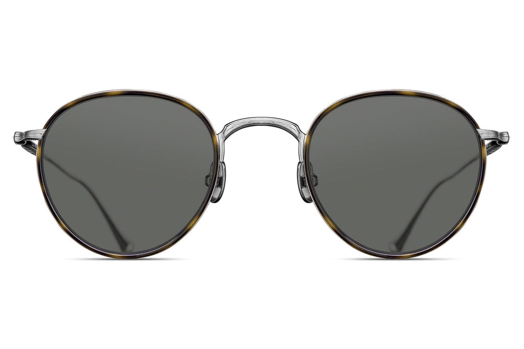 Matsuda - M3085-I Sunglasses Brushed Silver - Khaki Tortoise