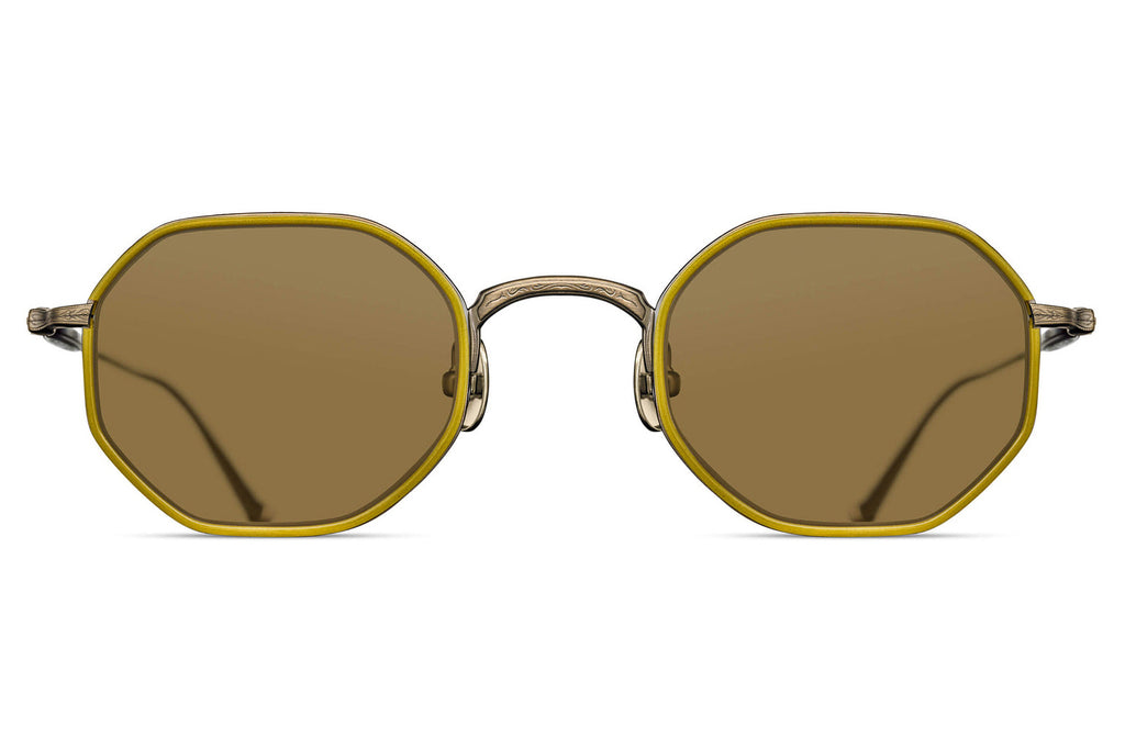 Matsuda - M3086-I Sunglasses Antique Gold - Yellow