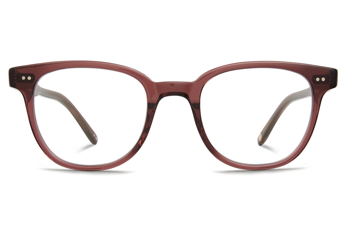 Garrett Leight Wellesley Transparent Amber Frame Sunglasses with Rose Lenses WILSHIRE – Garrett Leight main image 3