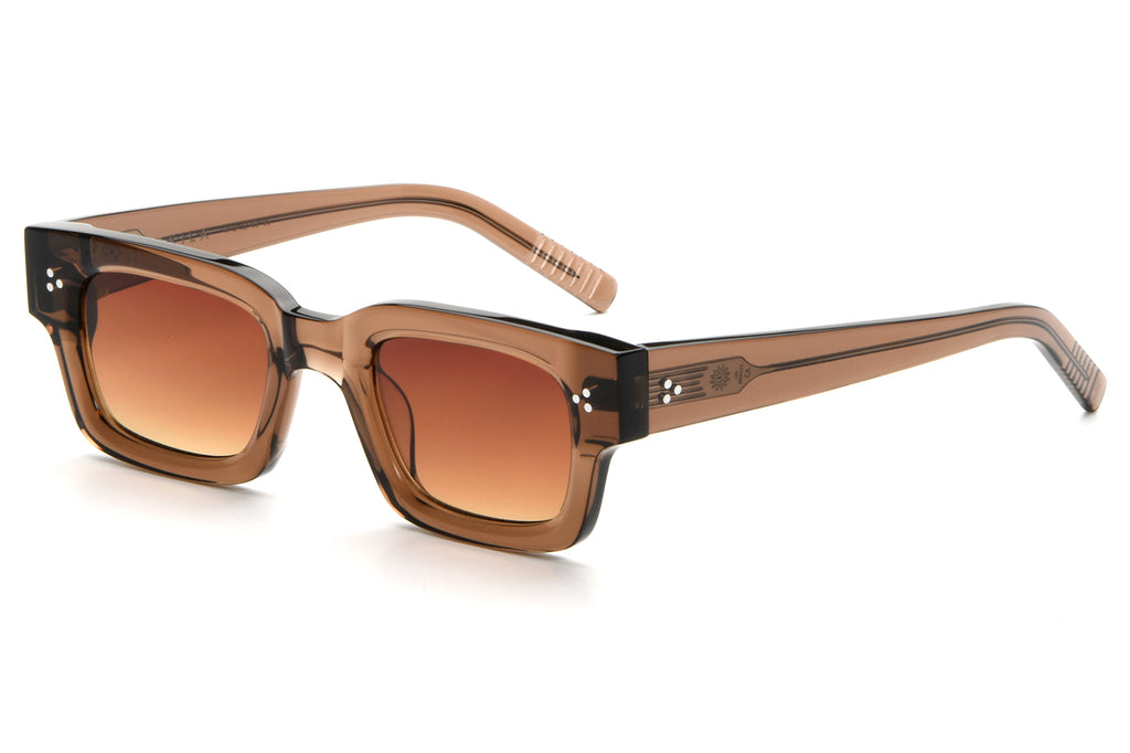 AKILA® Eyewear - Syndicate Sunglasses Brown w/ Amber Gradient Lenses