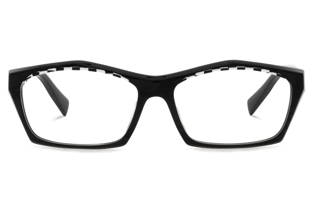Alain Mikli - Erwan (A03127) Eyeglasses Black Mikli/Damier White Black