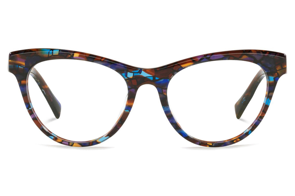 Alain Mikli - Anastia (A03140) Eyeglasses Havana/Blue/Violet