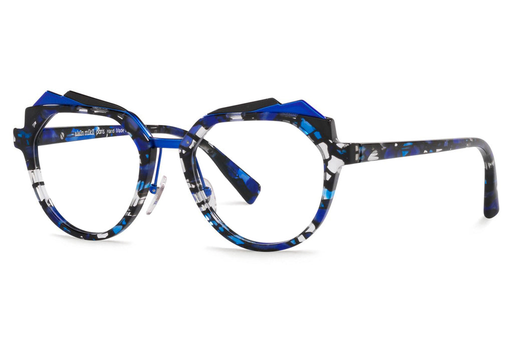 Alain Mikli - Bellevista (A03144) Eyeglasses Mosaic Blue Black/Black Blue