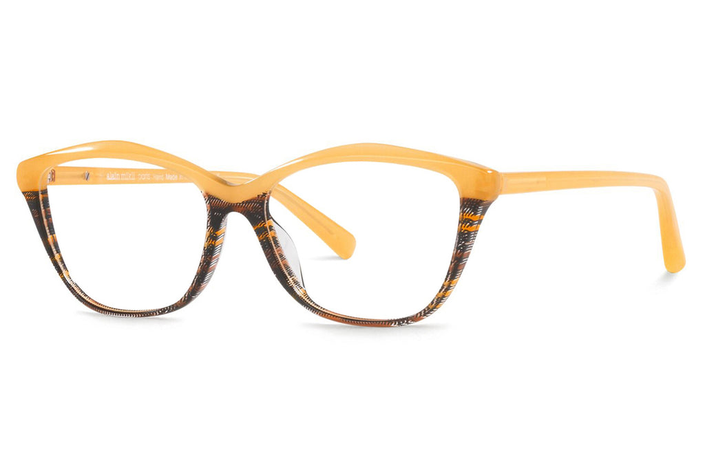 Alain Mikli - Cleophee 2 (A03154) Eyeglasses Yellow Brown/Opal Yellow