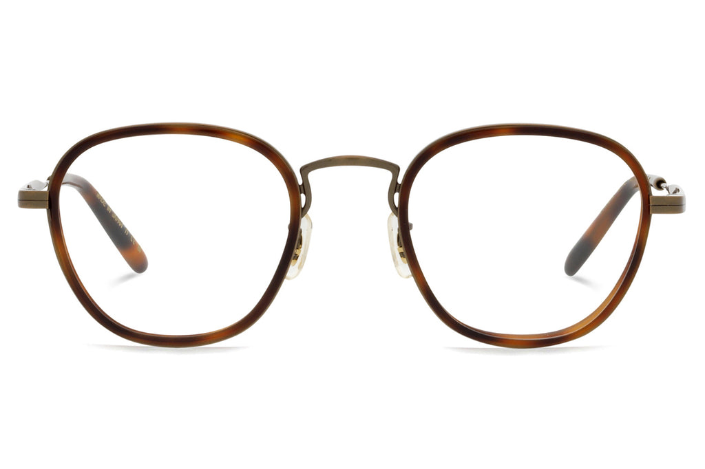 Oliver Peoples - Lilletto-R (OV1316T) Eyeglasses Antique Gold/Dark Mahogany