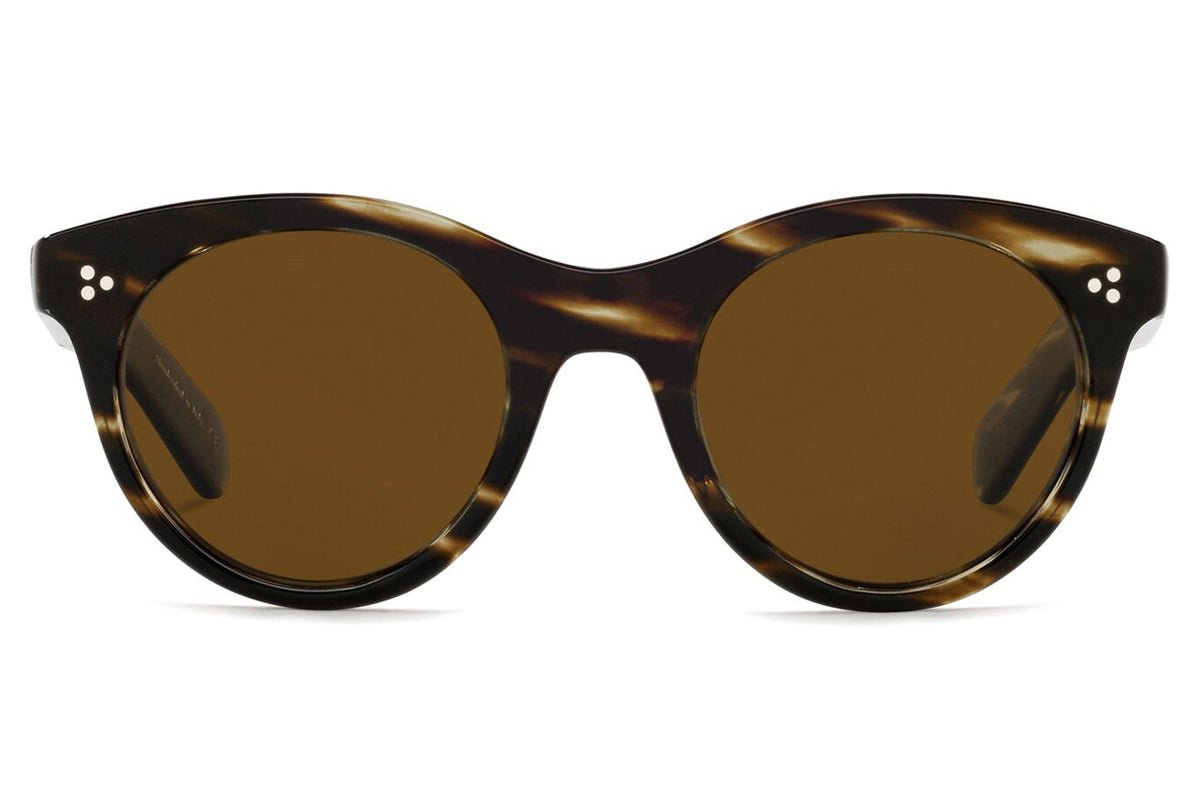 Oliver Peoples Designer Oval Sunglasses Merrivale YTB / True 