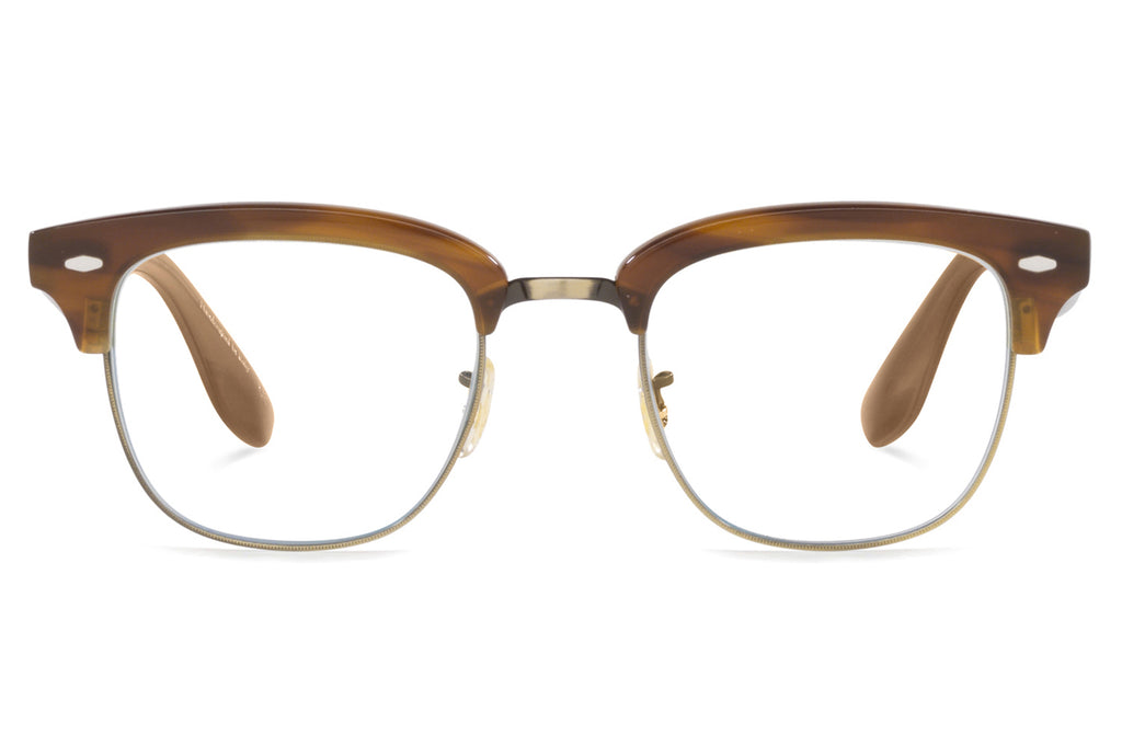 Oliver Peoples - Capannelle (OV5486S) Eyeglasses Raintree/Antique Gold with Blue Light Filter Lenses