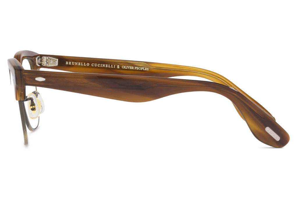 Oliver Peoples - Capannelle (OV5486S) Eyeglasses Raintree/Antique Gold with Blue Light Filter Lenses