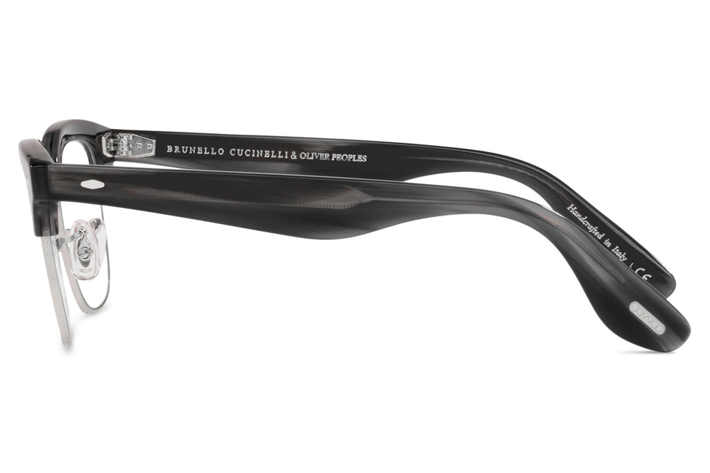 Oliver Peoples - Capannelle (OV5486S) Eyeglasses Charcoal Tortoise/Brushed Silver with Blue Light