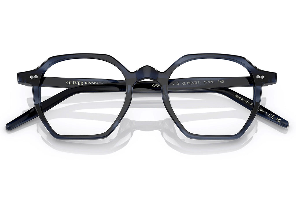 Oliver Peoples - G. Ponti-5 (OV5489U) Eyeglasses G.P Blue Tortoise with Grey Lenses