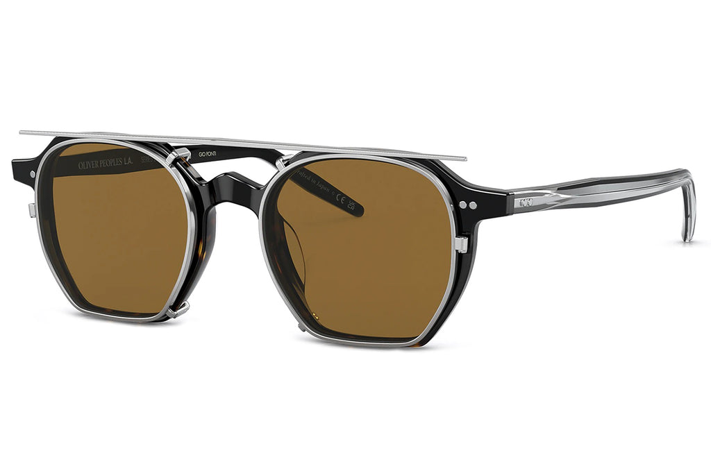 Oliver Peoples - G. Ponti-5 (OV5489U) Eyeglasses Black/362 Gradient with Cognac Lenses
