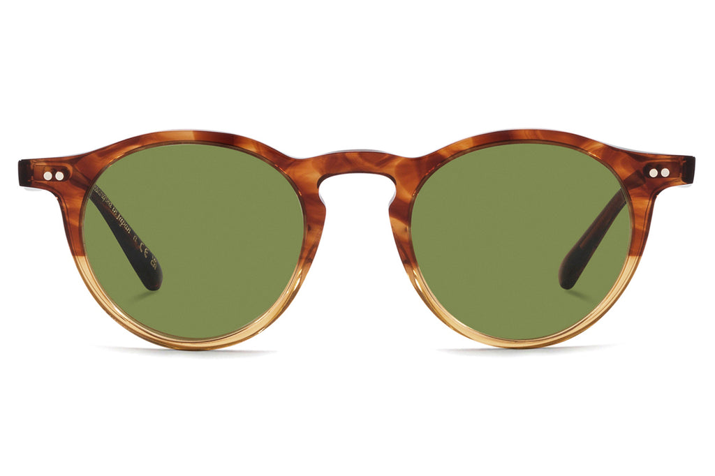 Oliver Peoples - OP-13 (OV5504SU) Sunglasses Dark Amber Gradient with Green C Lenses