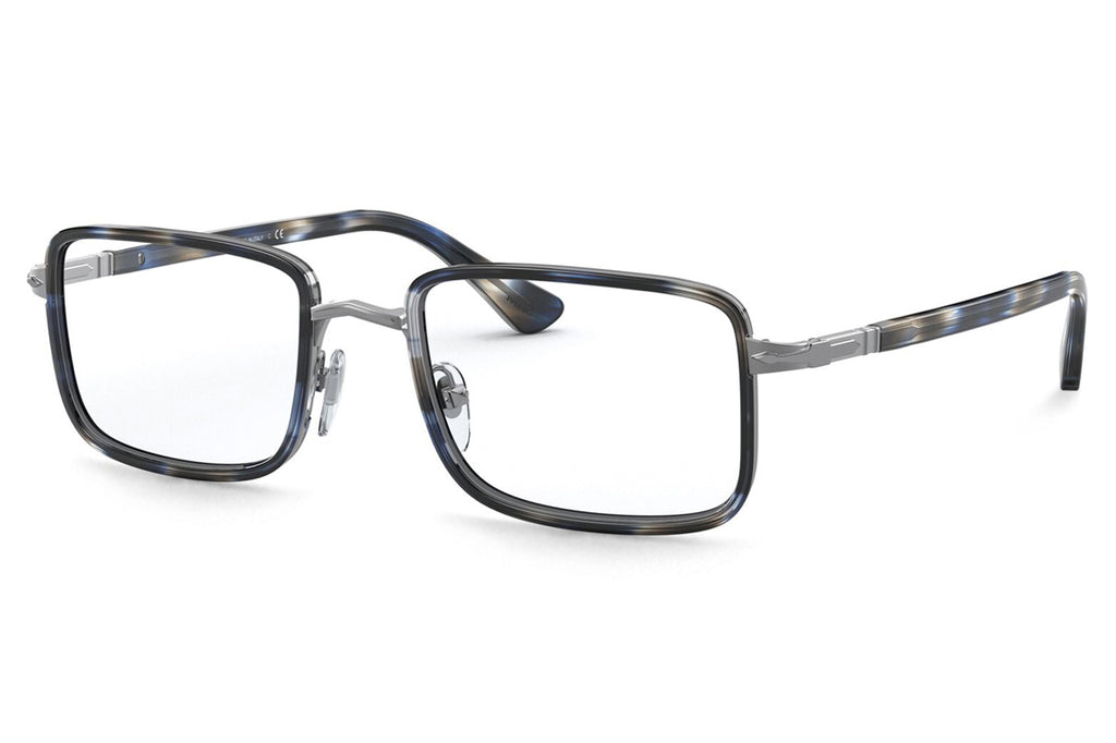 Persol - PO2473V Eyeglasses Gunmetal/Blue Grid (1099)