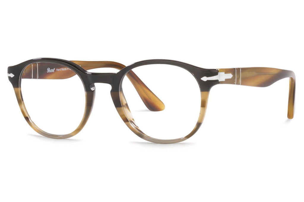 Persol - PO3284V Eyeglasses Black/ Striped Brown (1135)