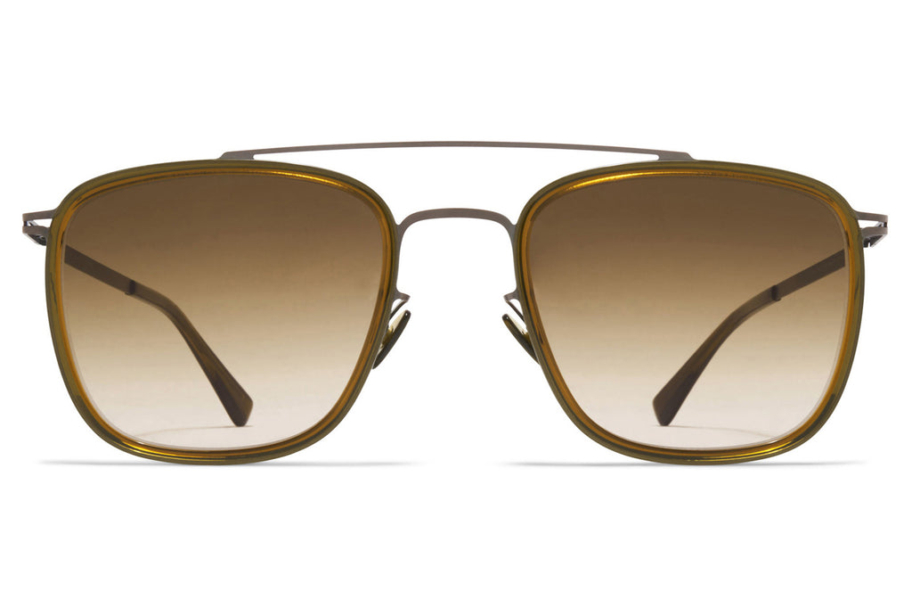 MYKITA - Jeppe Sunglasses Graphite/Peridot with Raw Brown Gradient Lenses