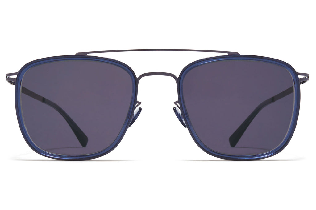MYKITA - Jeppe Sunglasses Blackberry/Deep Ocean with Cool Grey Solid Lenses