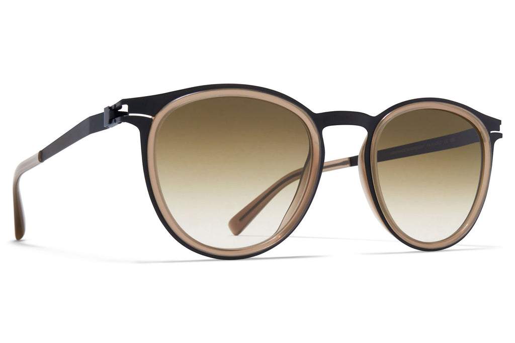 MYKITA® - Siwa Sunglasses Black/Taupe with Raw Brown Gradient Lenses
