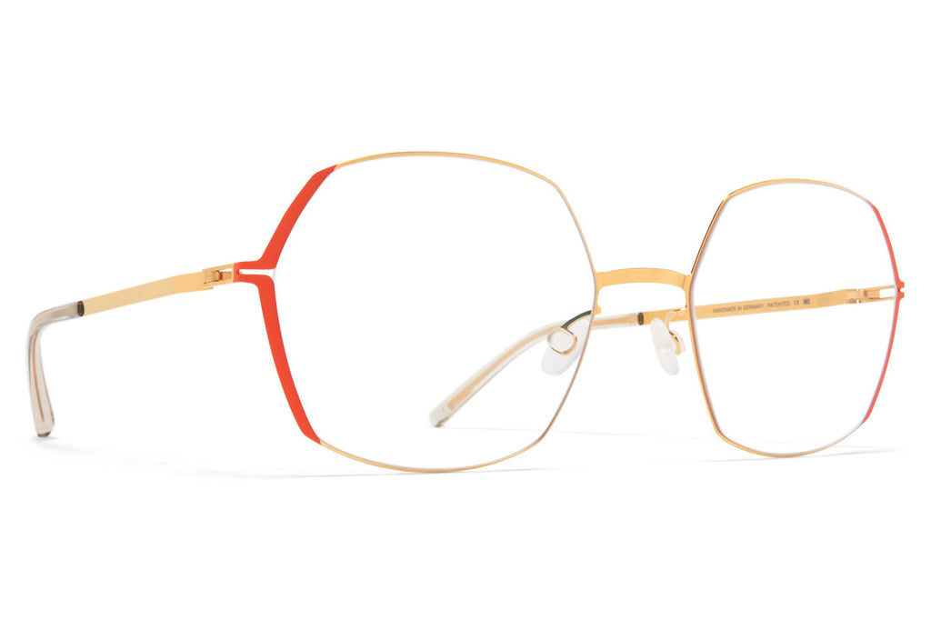 MYKITA®- Majvi Eyeglasses Glossy Gold/Daylily Orange