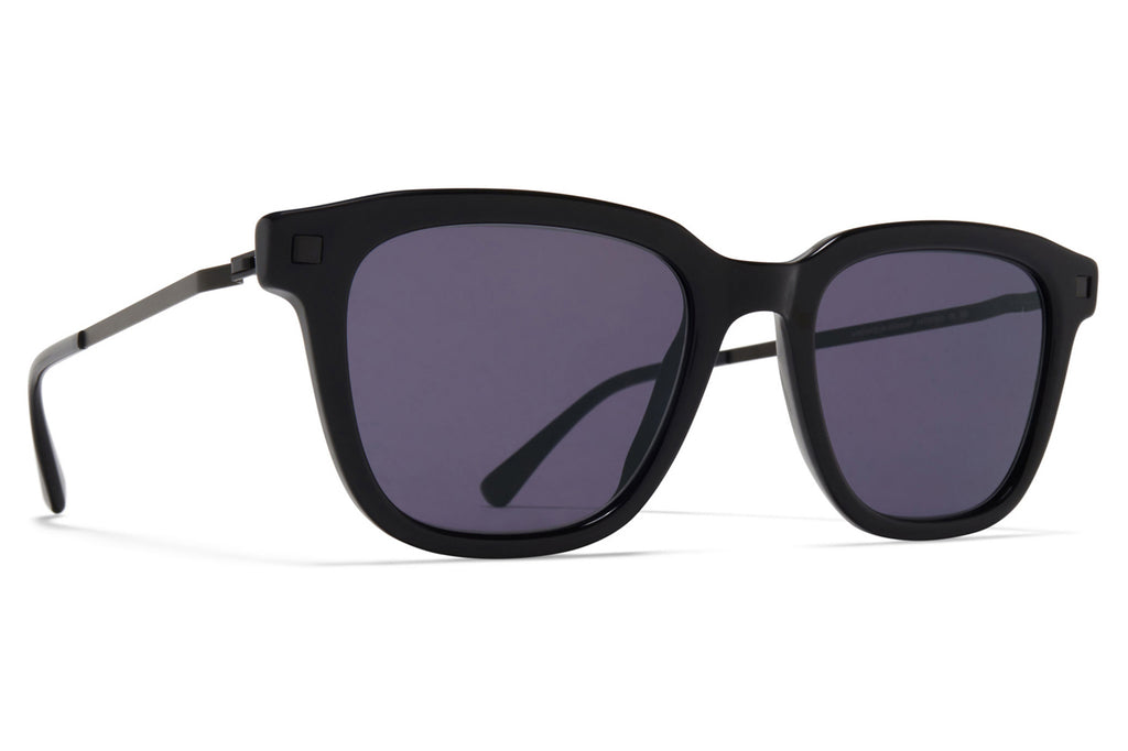 MYKITA® - Holm Sunglasses Black/Black with Cool Grey Solid Lenses