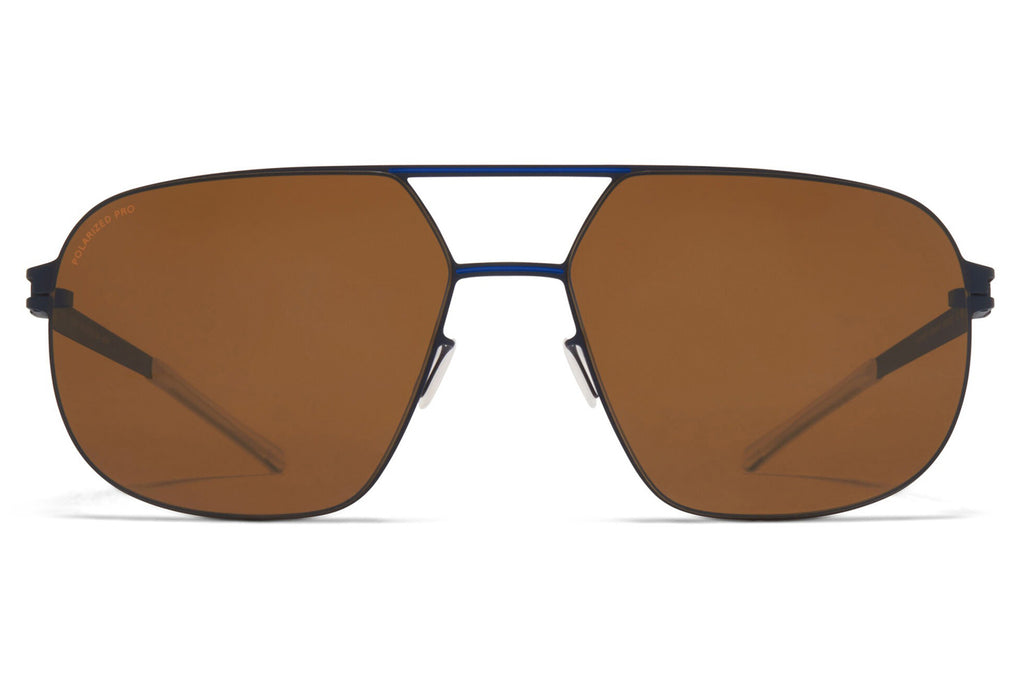 MYKITA - Angus Sunglasses Indigo/Yale Blue with PolPro Amber Brown Lenses
