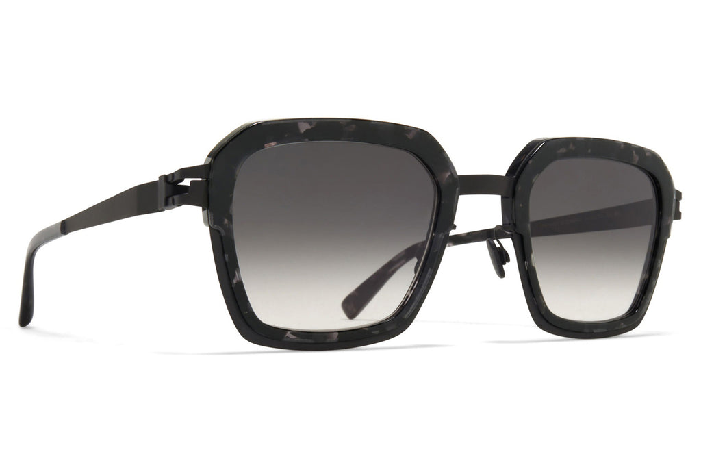 MYKITA® - Misty Sunglasses Black/Black Havana with Raw Black Gradient Lenses