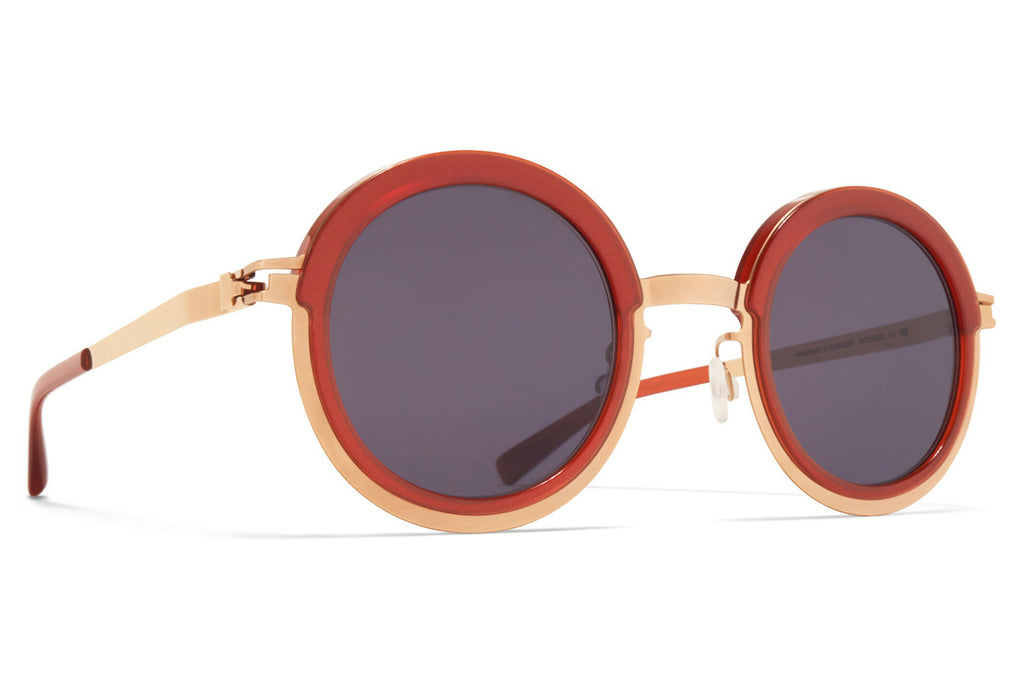 MYKITA® - Phillys Sunglasses Champagne Gold/Milky Peach with Cool Grey Solid Lenses