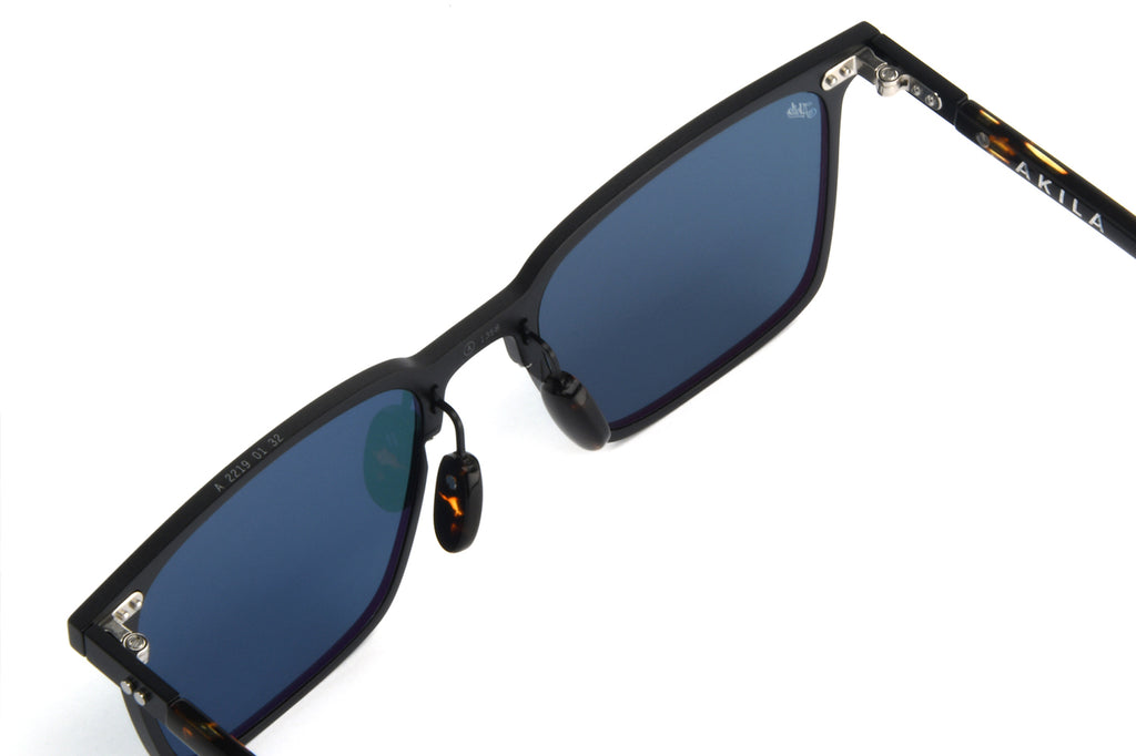 AKILA® Eyewear - Achilles Sunglasses Matte Black Aluminum w/ Viridian Lenses