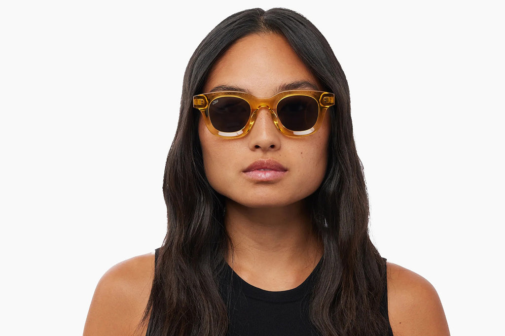 AKILA® Eyewear - Apollo Sunglasses Amber w/ Black Lenses