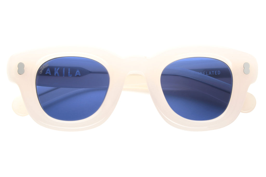 AKILA® Eyewear - Apollo_Inflated Sunglasses Ivory w/ Navy Lenses