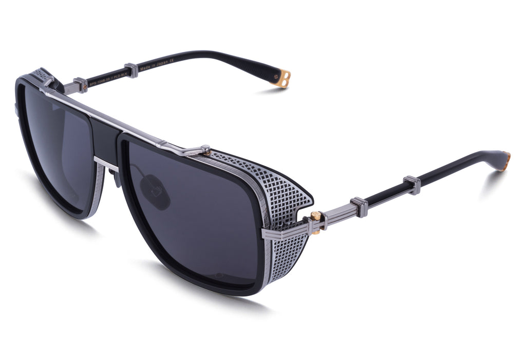 Balmain® Eyewear - O.R. Sunglasses Black Palladium & Matte Black with Dark Grey AR Lenses