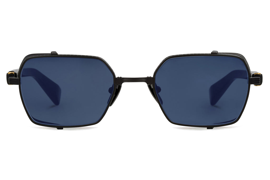 Balmain® Eyewear - Brigade III Sunglasses Matte Black & Grey Camo with Grey Lenses