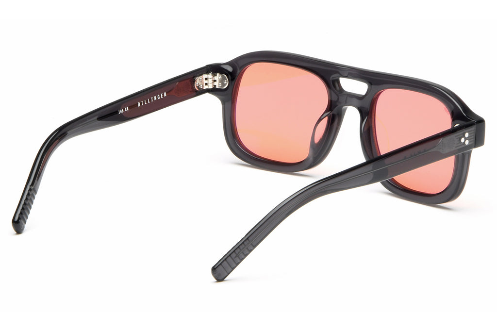 AKILA® Eyewear - Dillinger Sunglasses Onyx w/ Apricot Lenses