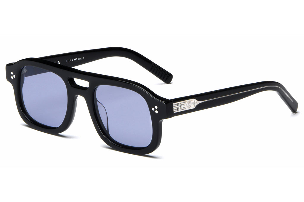 AKILA® Eyewear - Dillinger Sunglasses Black w/ Lavender Lenses