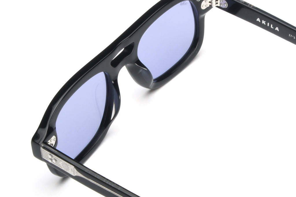 AKILA® Eyewear - Dillinger Sunglasses Black w/ Lavender Lenses