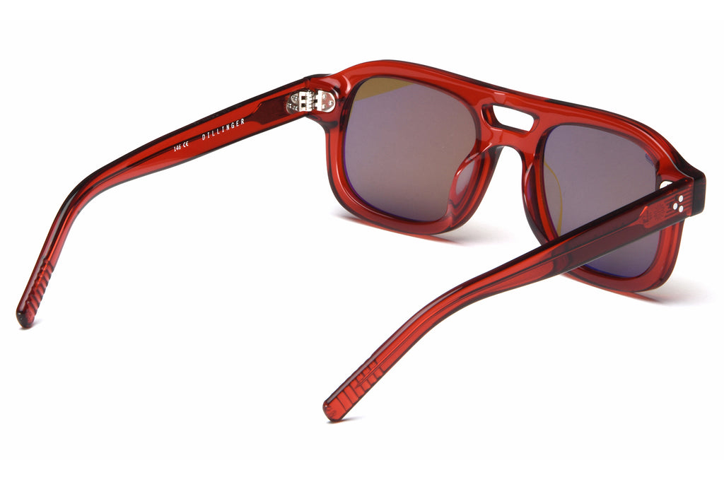 AKILA® Eyewear - Dillinger Sunglasses Red w/ Brown Lenses