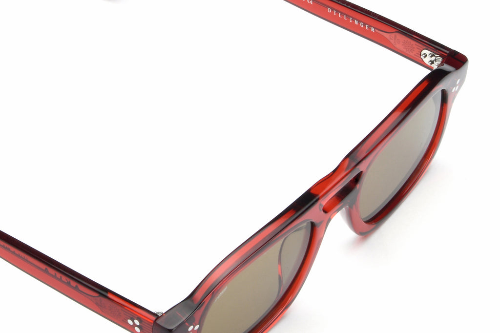 AKILA® Eyewear - Dillinger Sunglasses Red w/ Brown Lenses