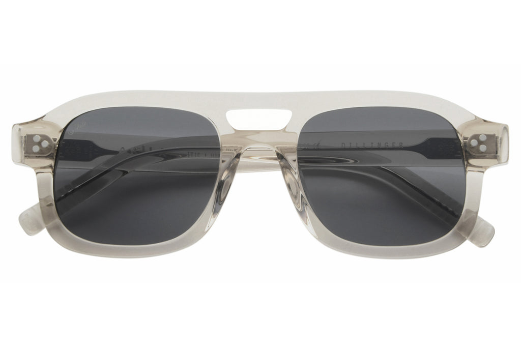 AKILA® Eyewear - Dillinger Sunglasses Warm Grey w/ Black Lenses