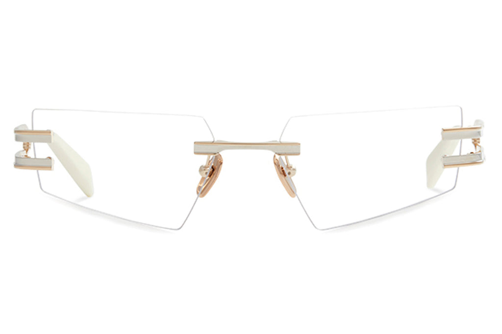 Balmain® Eyewear - Fixe Eyeglasses White Gold - Bone Enamel - Bone