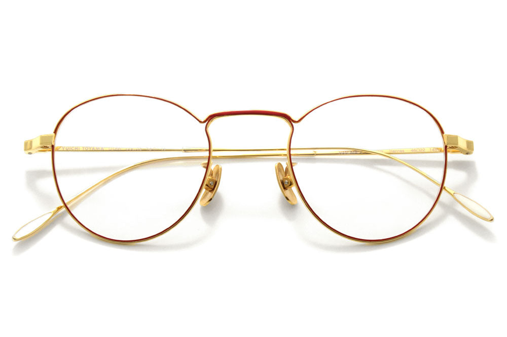 Yuichi Toyama - Marcel (U-066) Eyeglasses Gold/Red